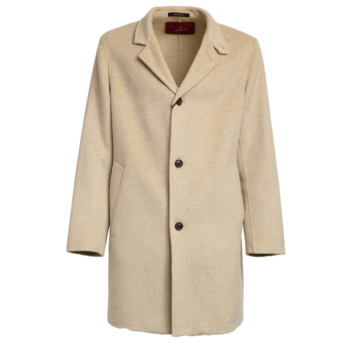 Montecore Double-Breasted Tailored Cashmere Coat With Wide Lapels