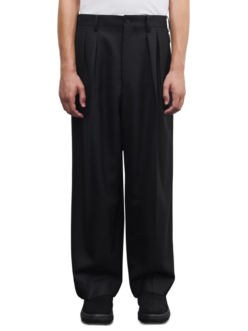 Comme Des Garçons Pleated High Waist Wide-Leg Pants