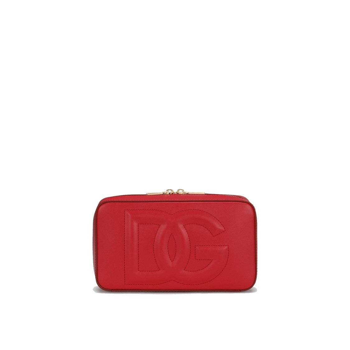 Dolce & Gabbana Small Dg Logo Camera Bag In Calf Leather
