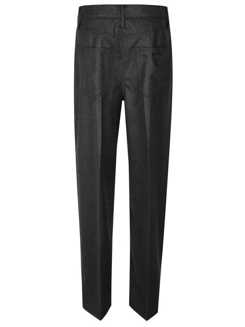 Prada Tailored Anthracite Trousers With Minimalist Design