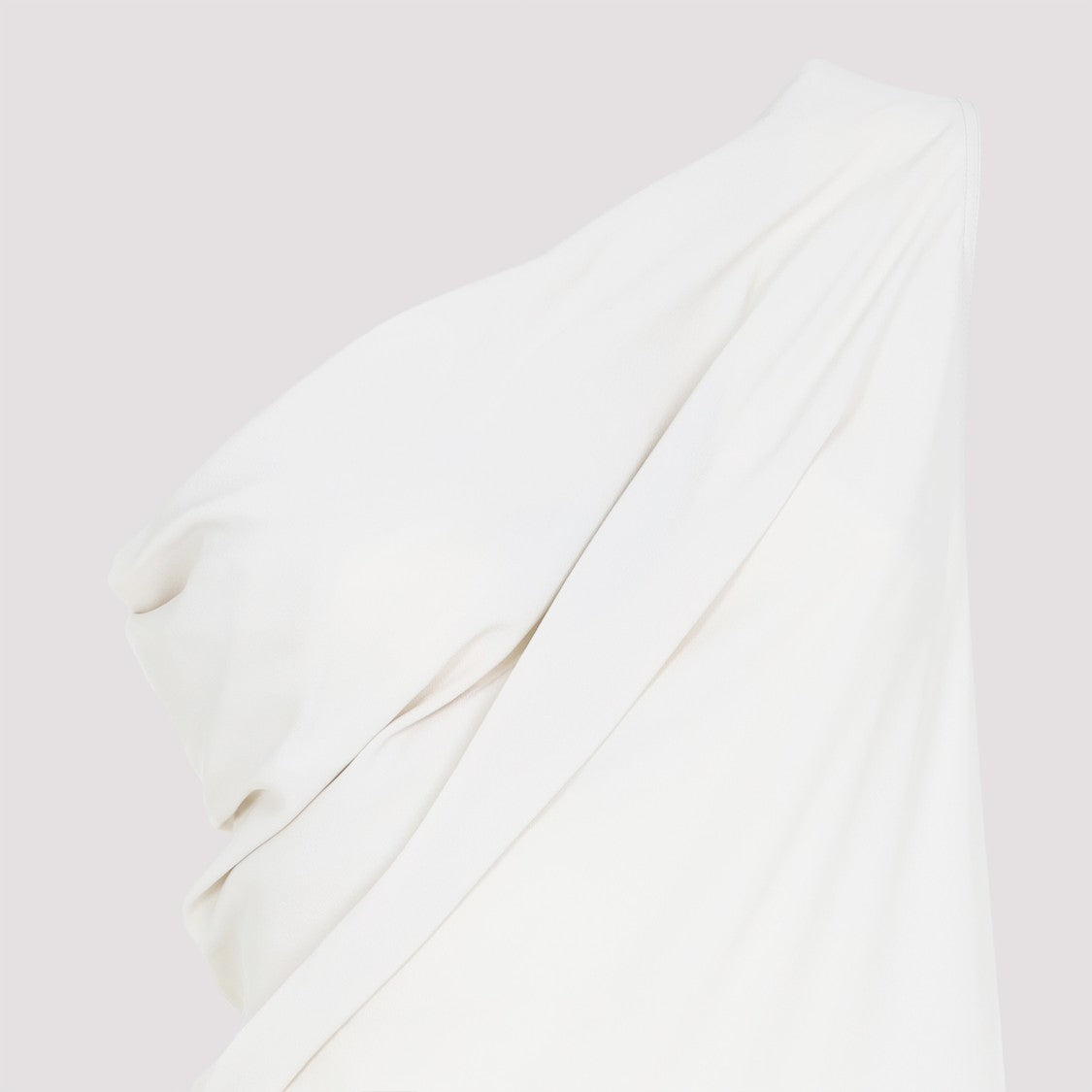 Rick Owens One-Shoulder Draped Evening Dress With Alluring Slit