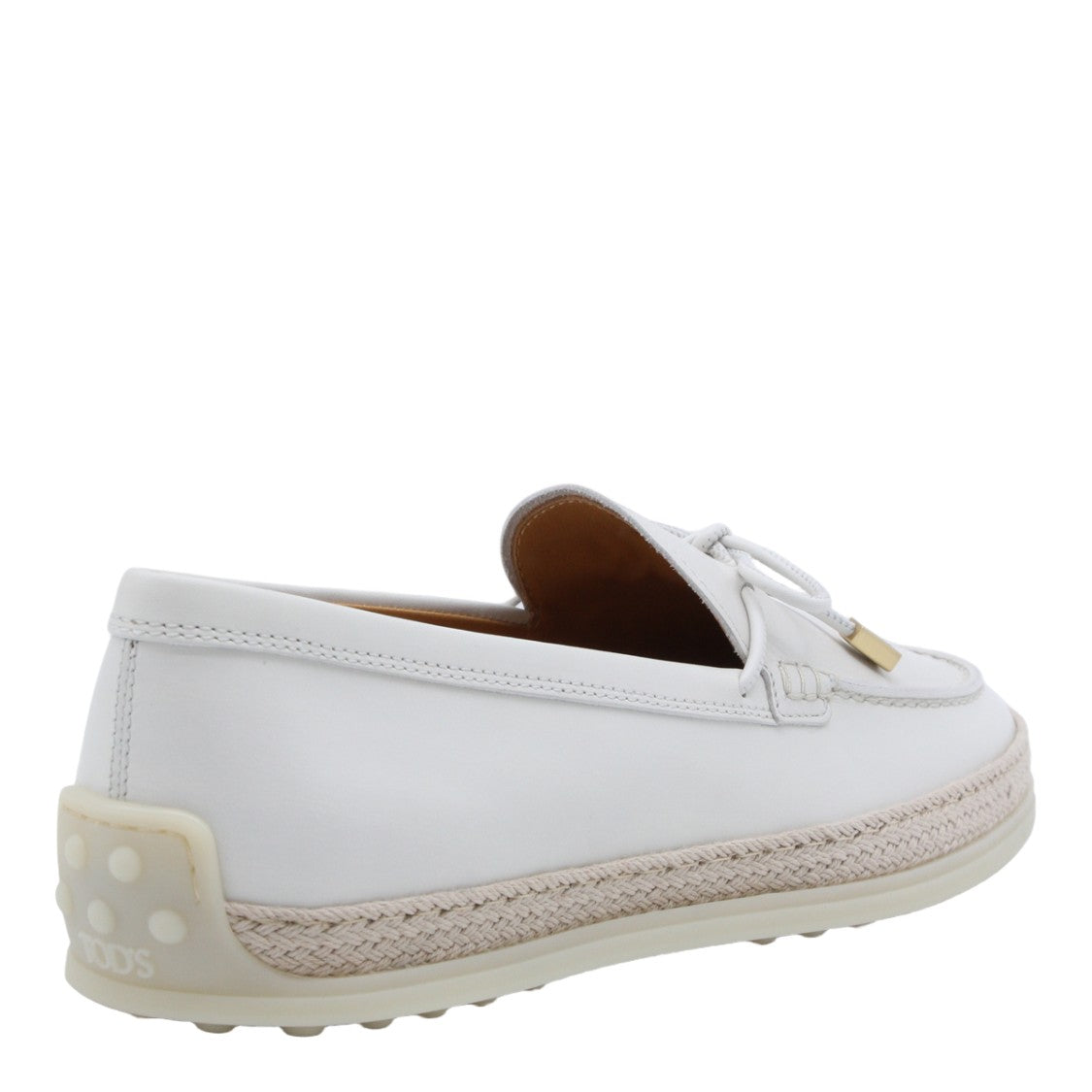 Tod's White Flats With Refined Silhouette