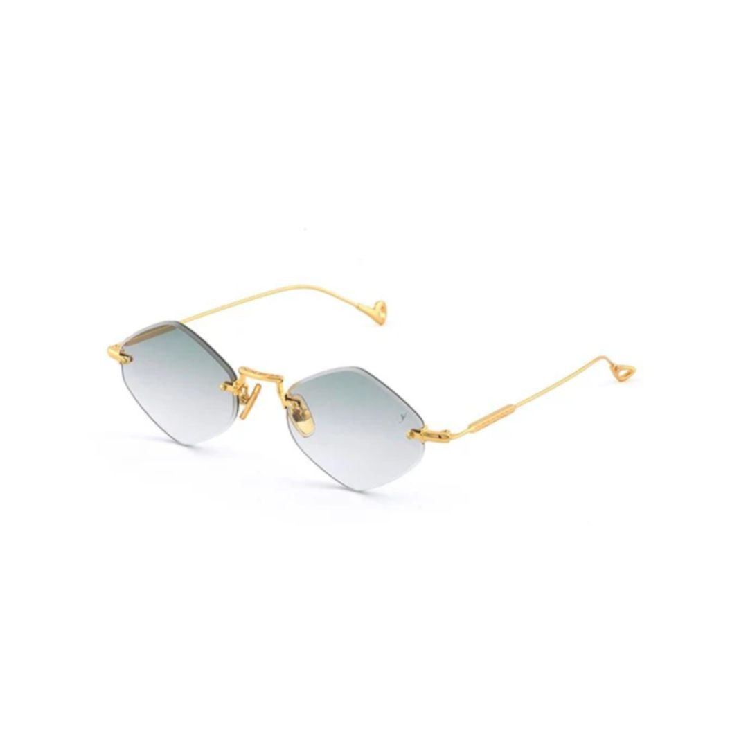 Eyepetizer Empire C.4-25 Geometric Gradient Lens Sunglasses With Gold Metal Frame