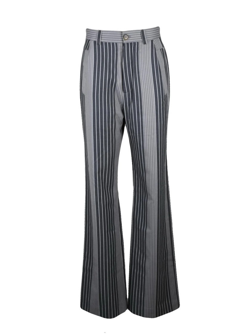 Vivienne Westwood Wide-Leg Trousers With High Waist And Vertical Stripes