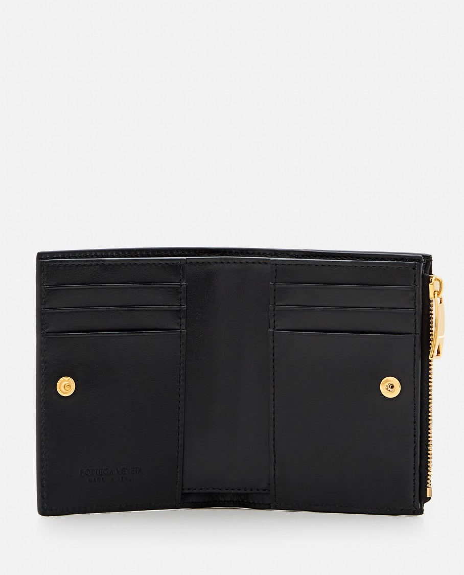 Bottega Veneta Intrecciato Pattern Leather Card Holder