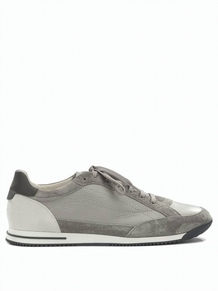 Brunello Cucinelli Deerskin And Suede Low-Profile Sneakers