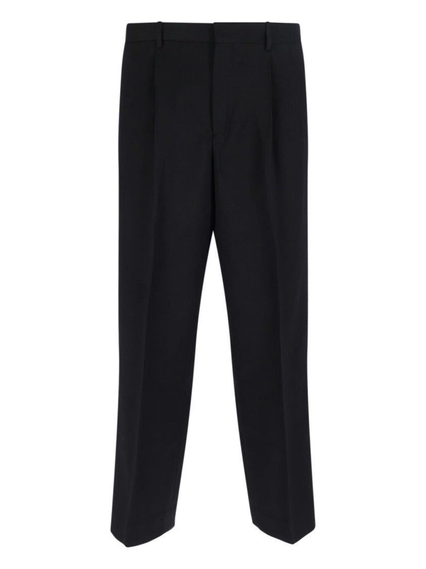 Sunflower Straight-Leg Tailored Trousers With Pleats