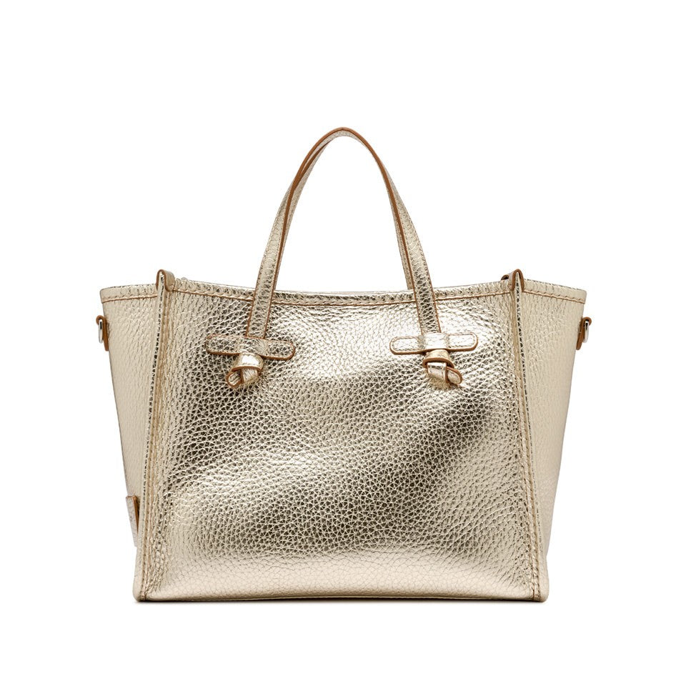Gianni Chiarini Marcella Textured Gold Calf Leather Bag