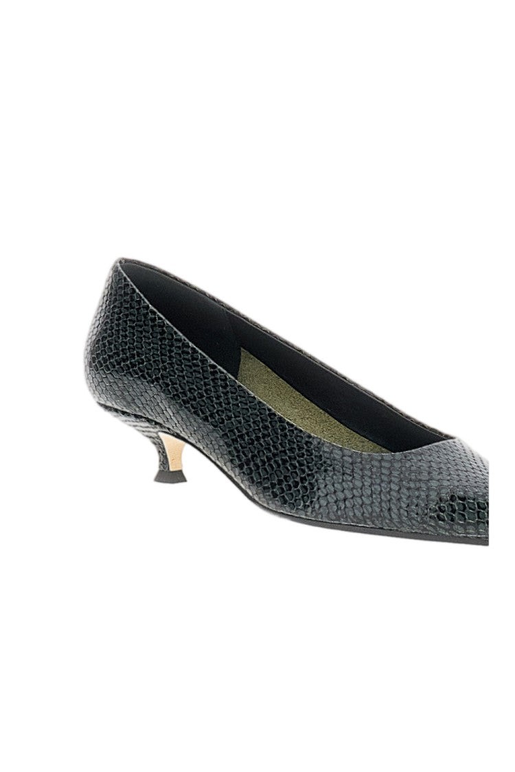 Aeydē Snake-Print Leather Pumps With Ultra-Pointed Toe