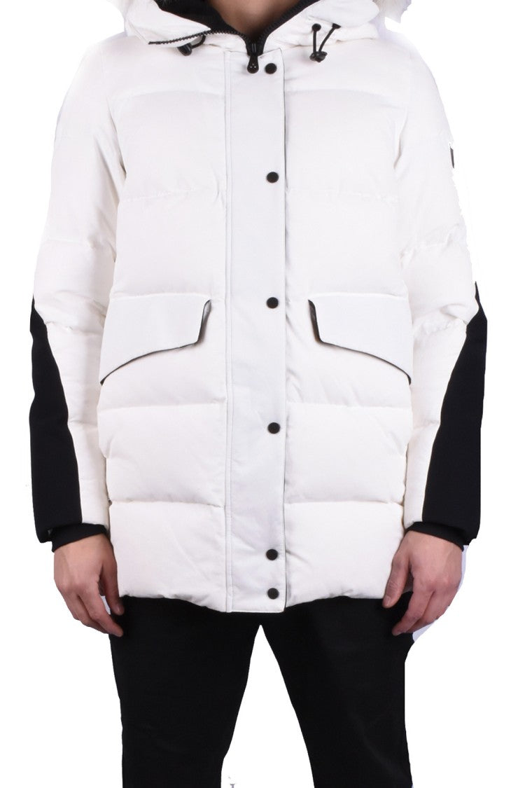 Peuterey White Nylon Quilted Down Jacket