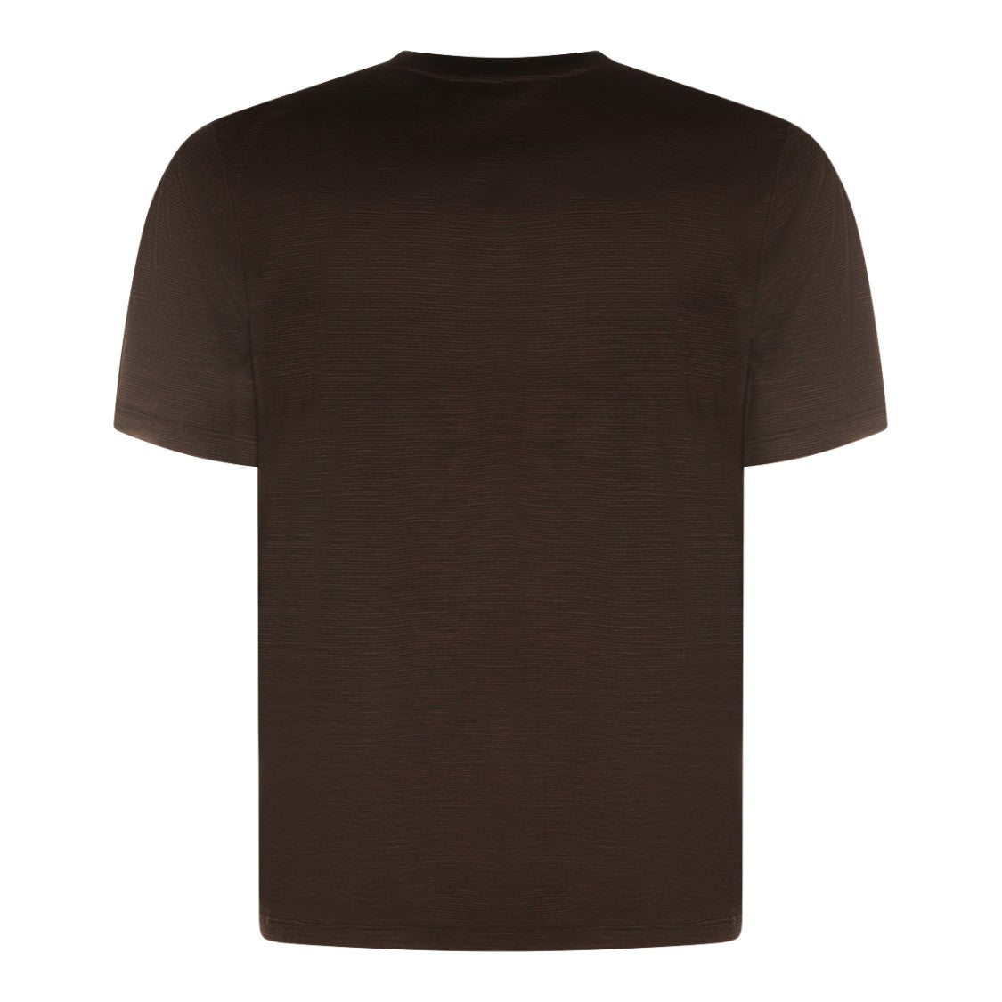 Saint Laurent Short-Sleeve Crew Neck T-Shirt With Subtle Stripes And Tonal Logo