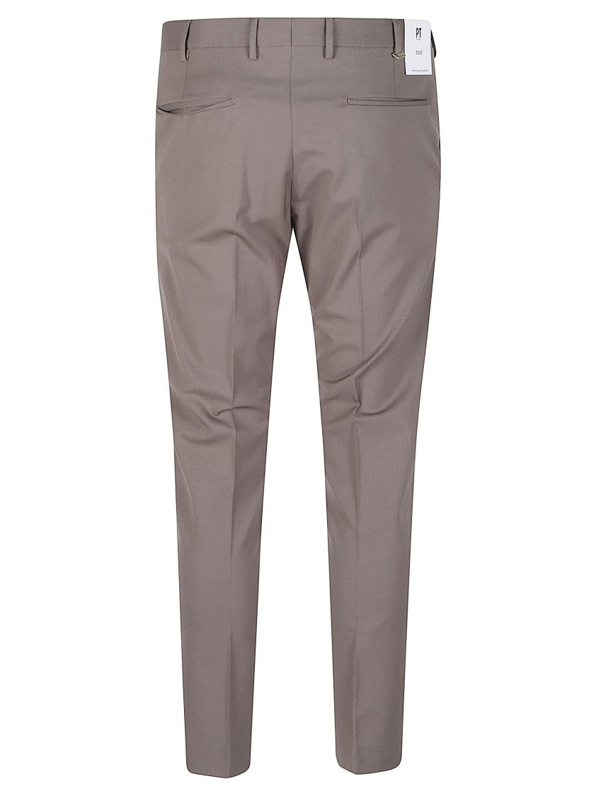Pt Torino Dieci Cropped Virgin Wool Pants