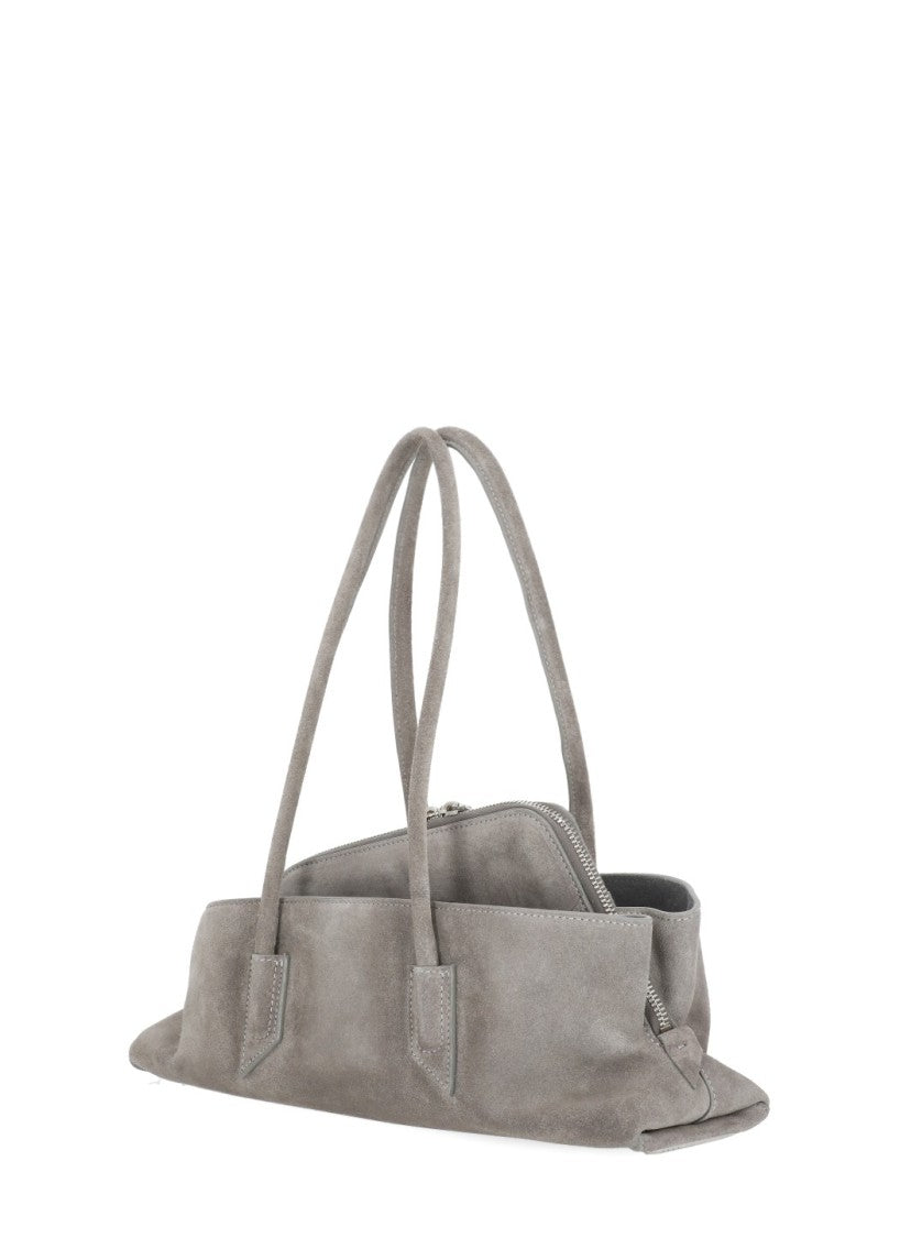 The Attico La Passeggiata Small Suede Leather Shoulder Bag
