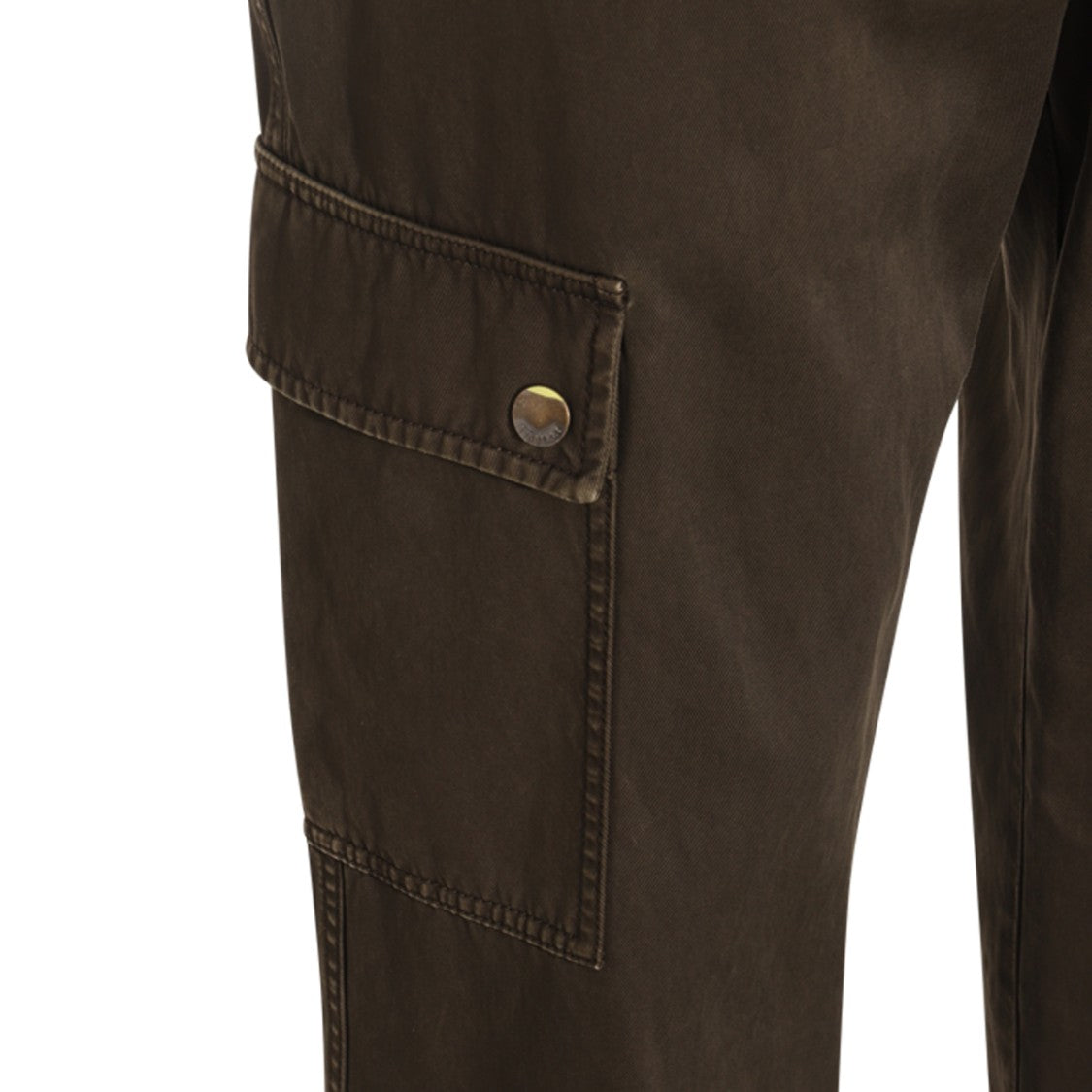 Burberry Brown Cotton Pants With Multipocket Design And Structured Silhouette