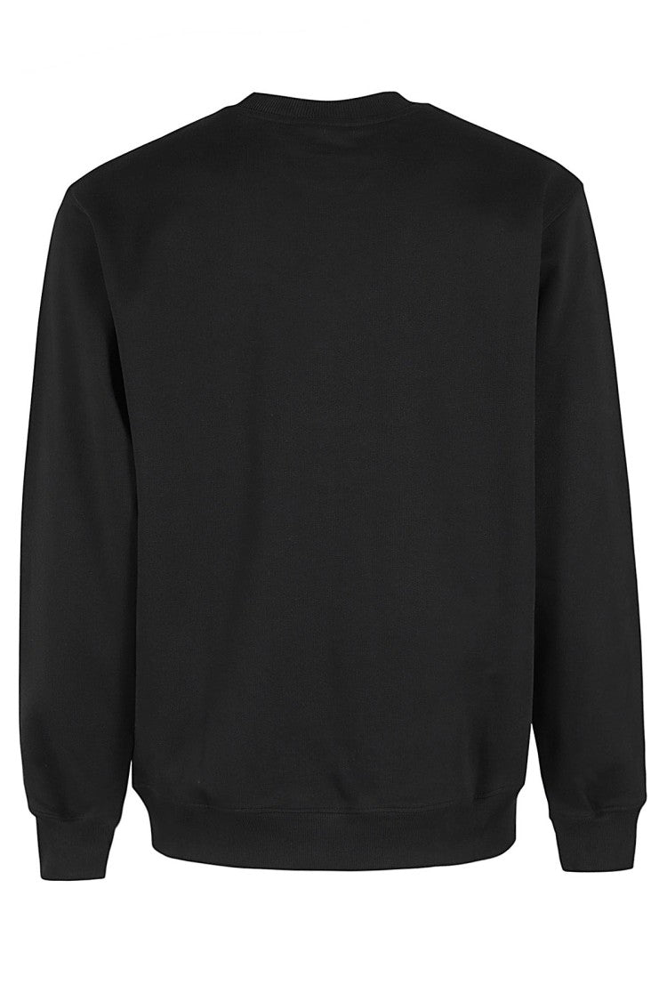 Drôle De Monsieur Black Le Sweatshirt Slogan Classique Printed-Logo Cotton Sweatshirt