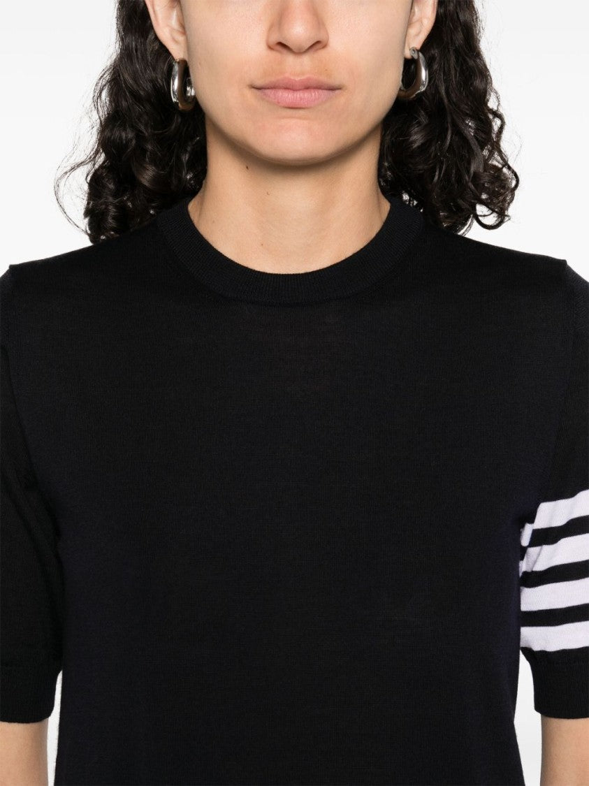 Thom Browne Short-Sleeved Crew Neck Tee