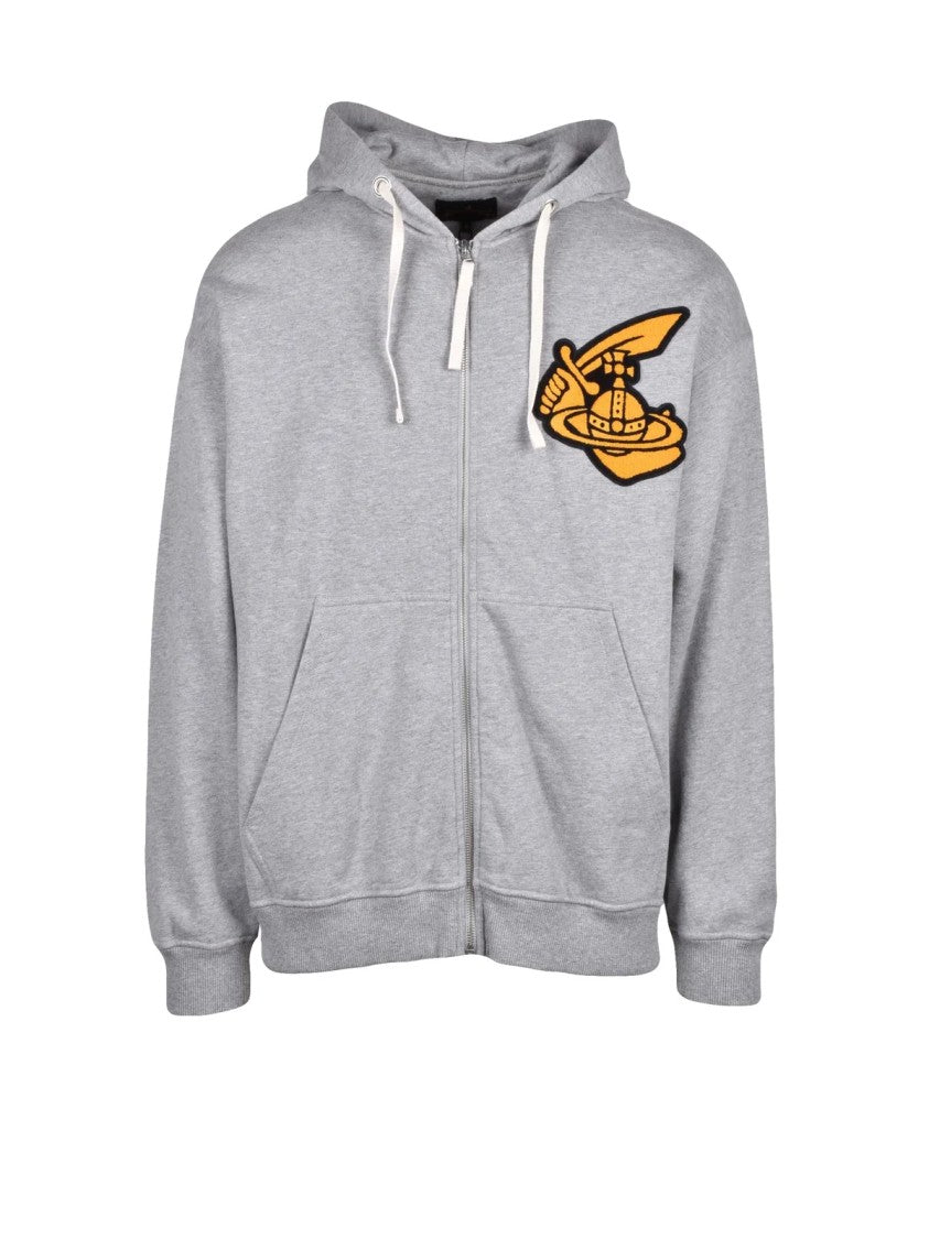 Vivienne Westwood Anglomania Anglomania Zip Sweatshirt With Hood And Kangaroo Pocket