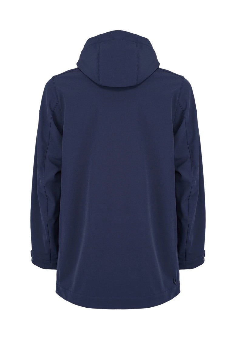 Colmar Blue Adjustable Hood Zip Casual Jacket