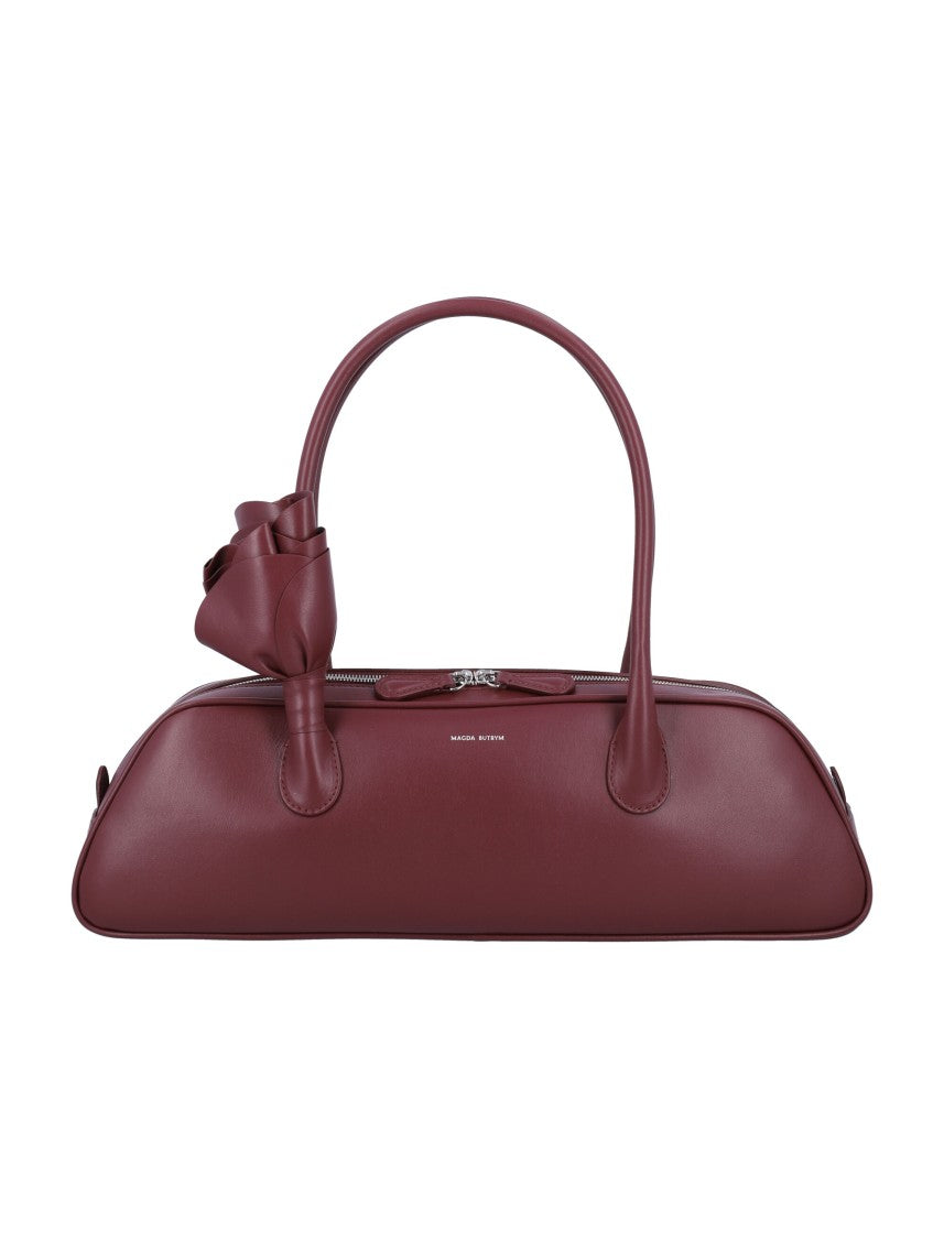 Magda Butrym Brigitte Burgundy Handbag With Structured Silhouette