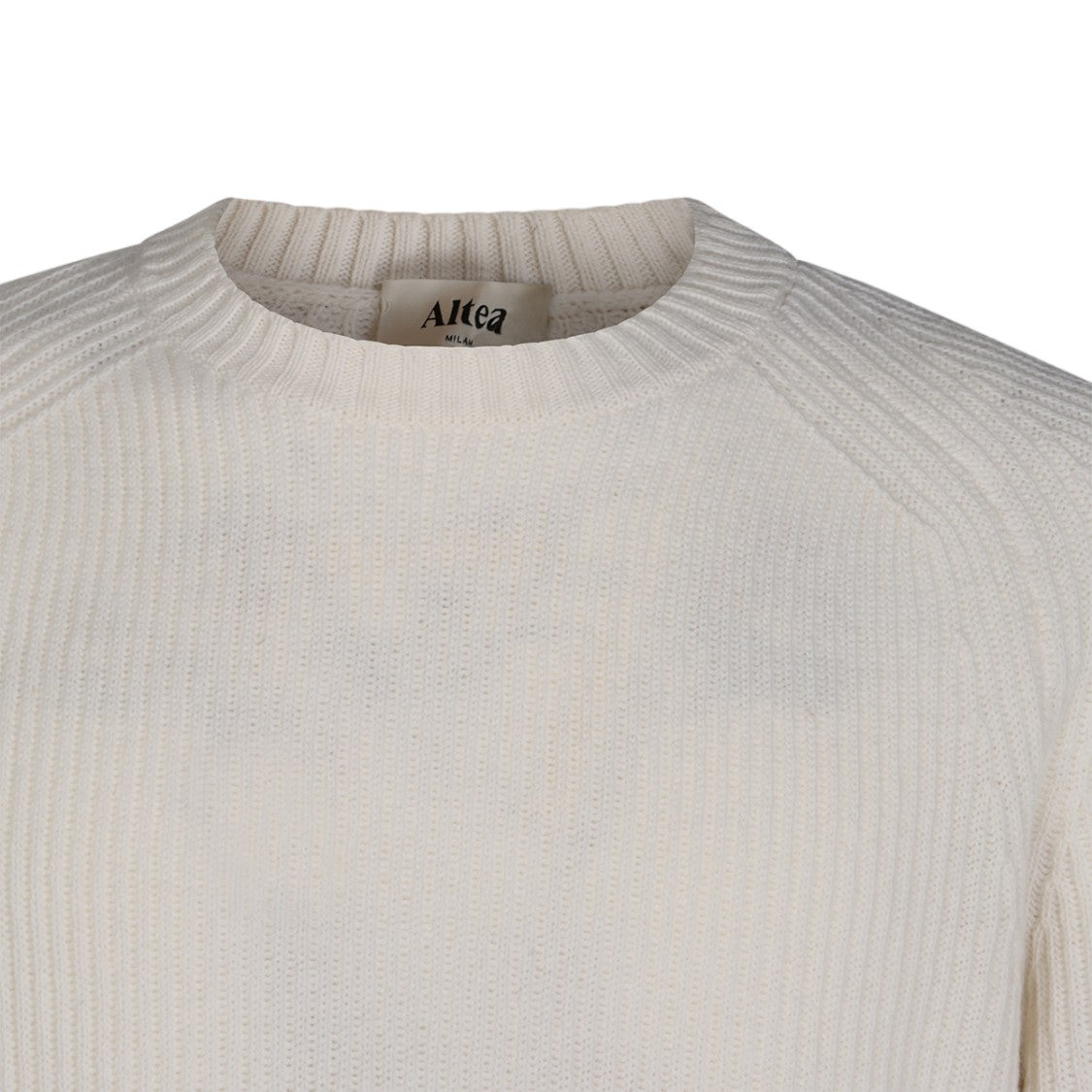 Altea Ribbed Knit Classic Crewneck Sweater