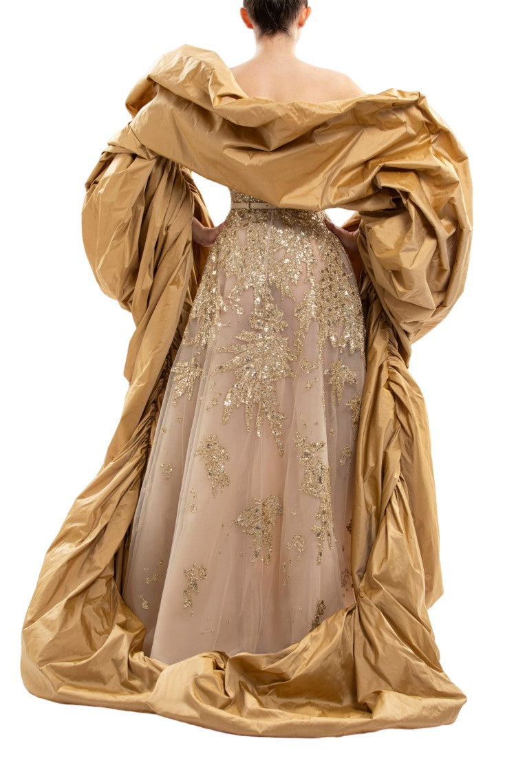 Saiid Kobeisy Embroidered Strapless Dress