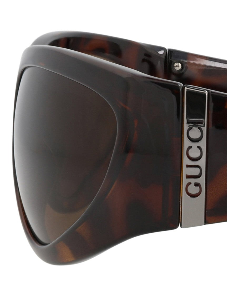 Gucci Shield-Frame Injection Sunglasses