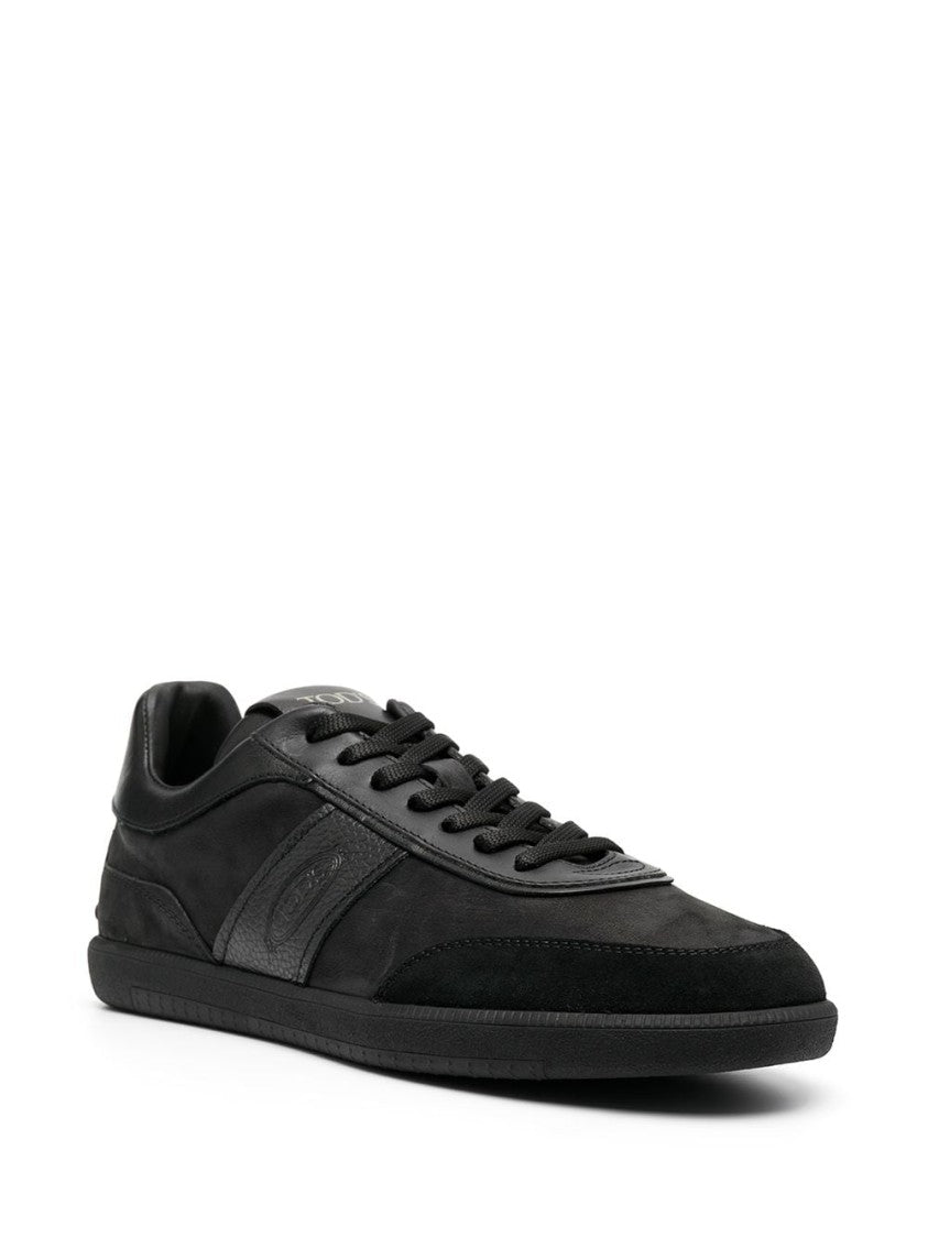 Tod's Low Laced Sneaker With Logo