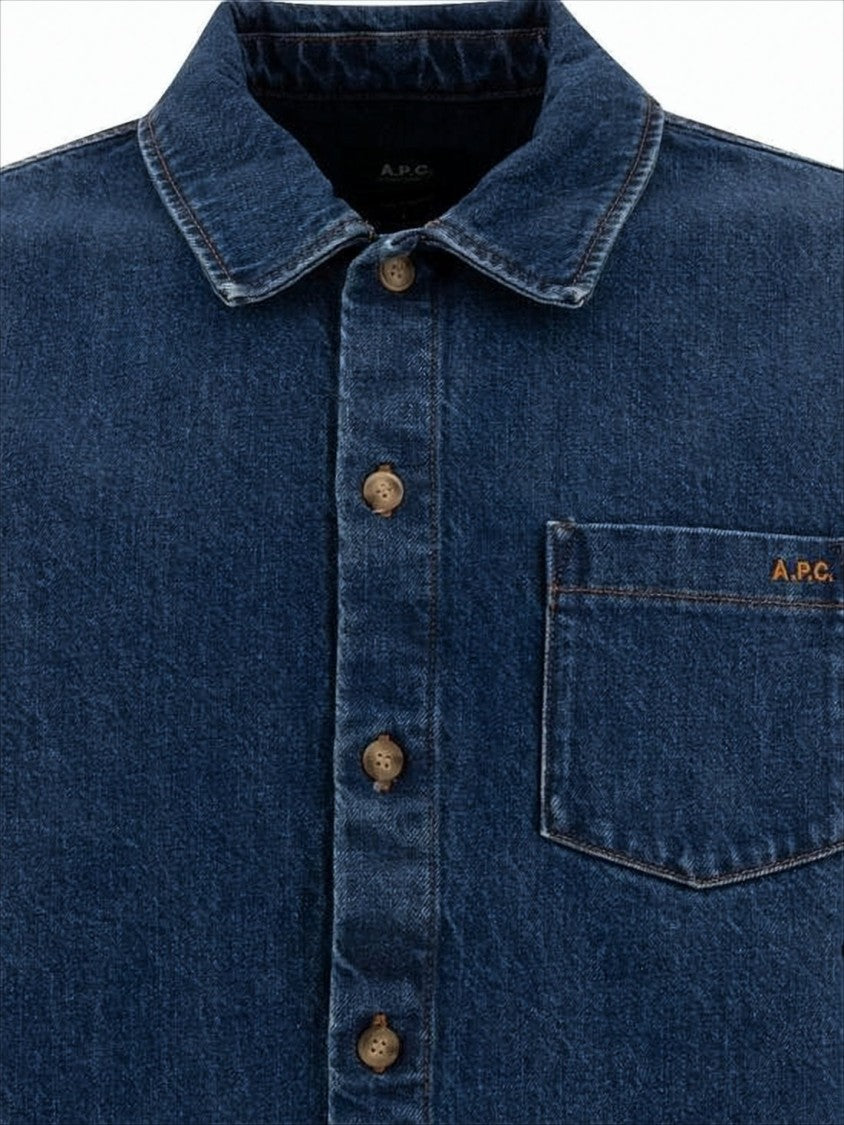 A.P.C. Deep Indigo Denim Shirt