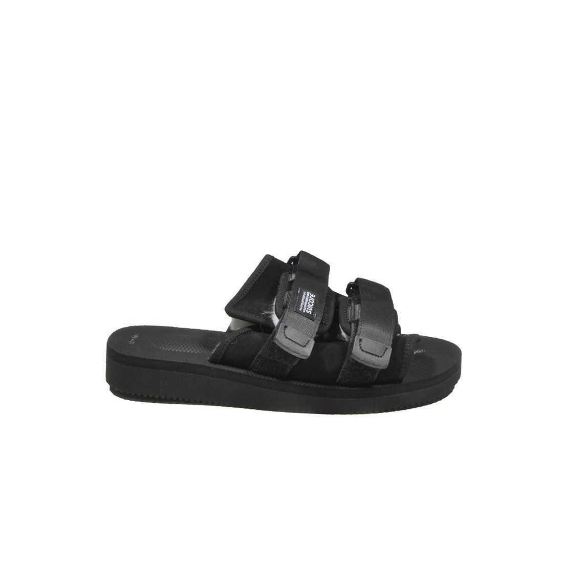 Suicoke Moto-Mab Rubber Sandals Black With Fur