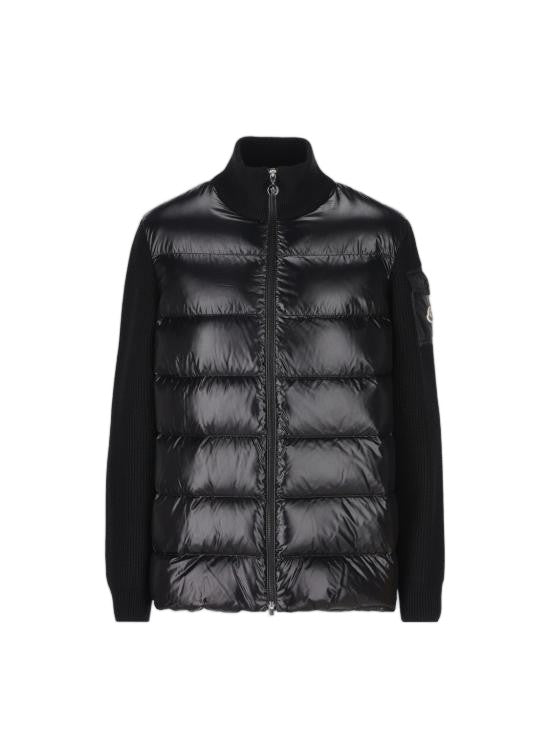 Moncler Quilted Front Black Jacket