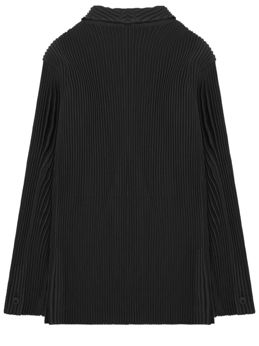Homme Plissé Issey Miyake Pleated Double-Breasted Jacket