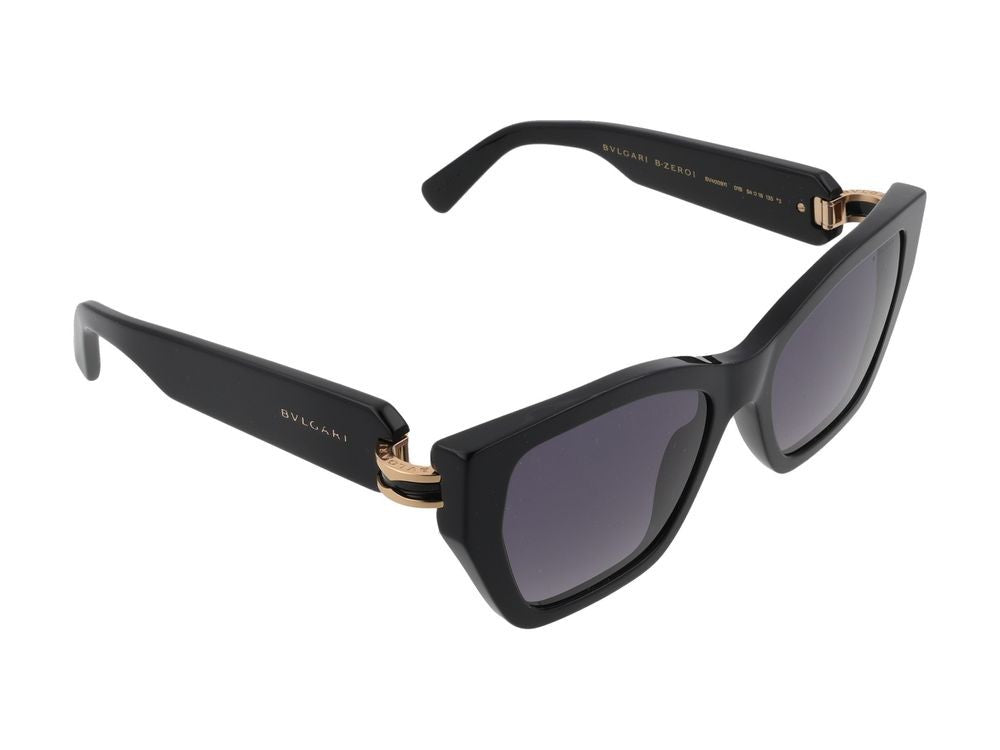 Bulgari Oversized Square Frame Gold-Tone Accent Sunglasses