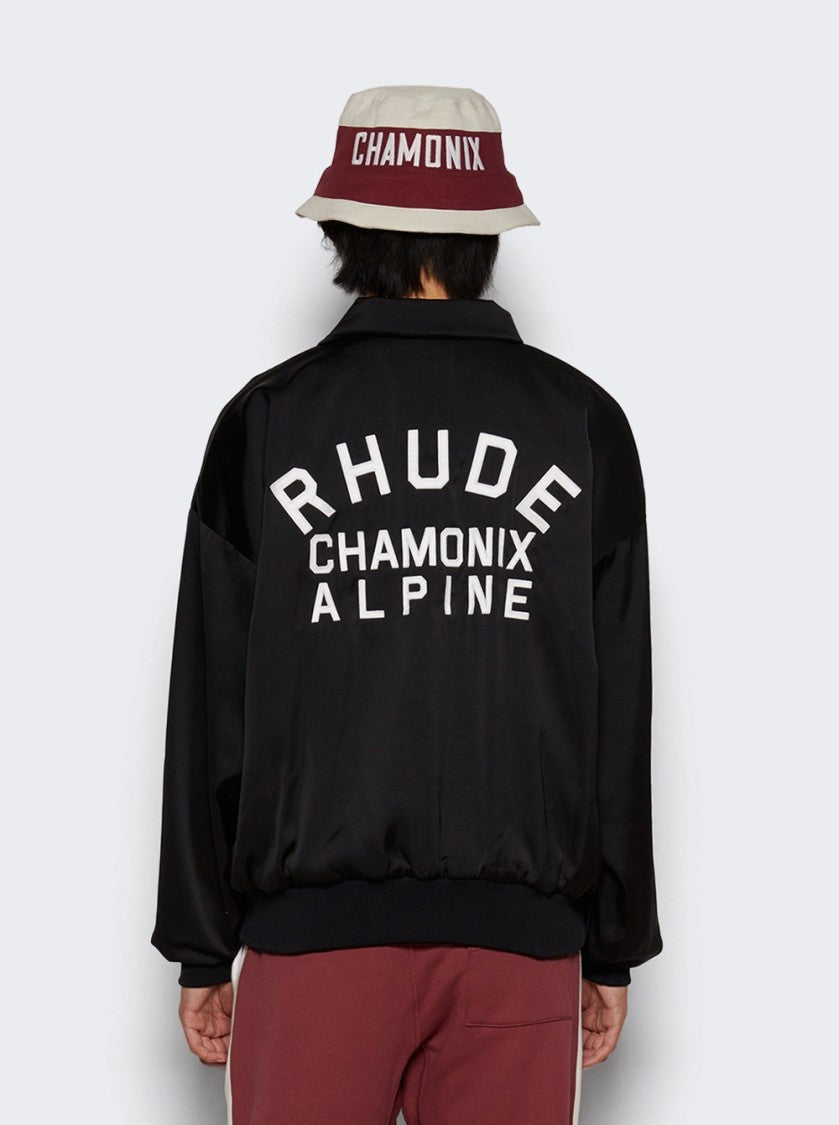 Rhude Rhude Vintage Satin Rugby Pullover Black