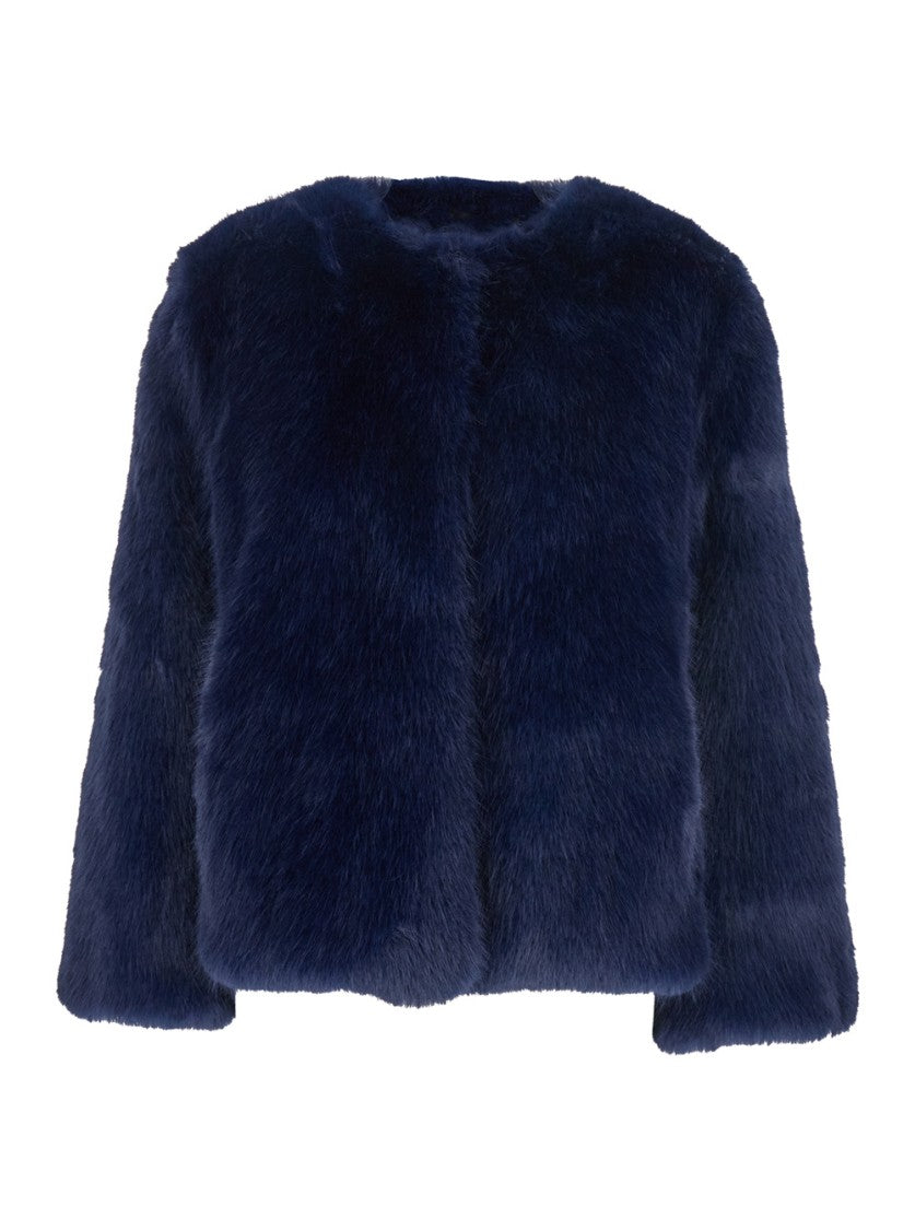 Plain Fake Fox Fur Jacket
