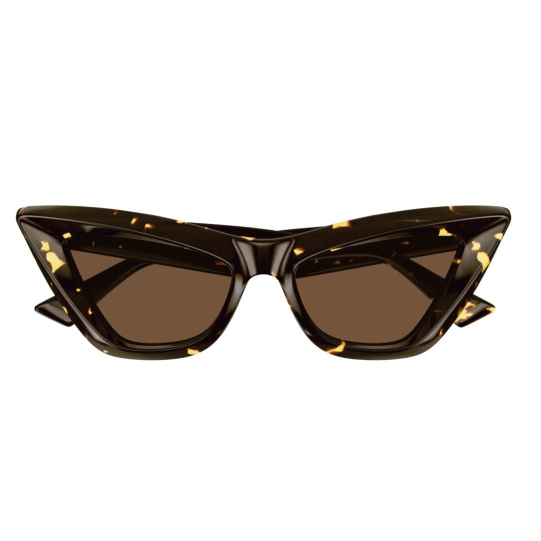 Bottega Veneta Bold Cat-Eye Sunglasses In Glossy Tortoiseshell Acetate