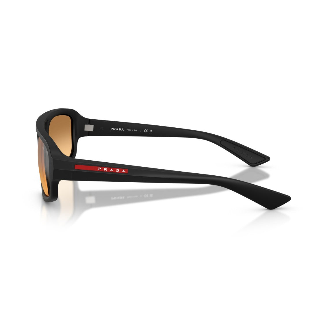 Prada Linea Rossa 0Ps B11su Rectangular Matte Black Sunglasses