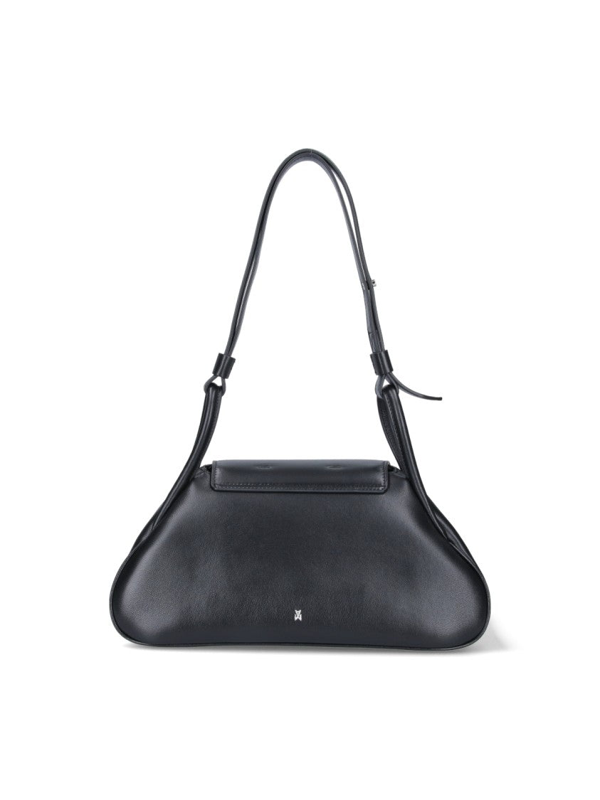 Amina Muaddi "Gemini" Shoulder Bag – Black