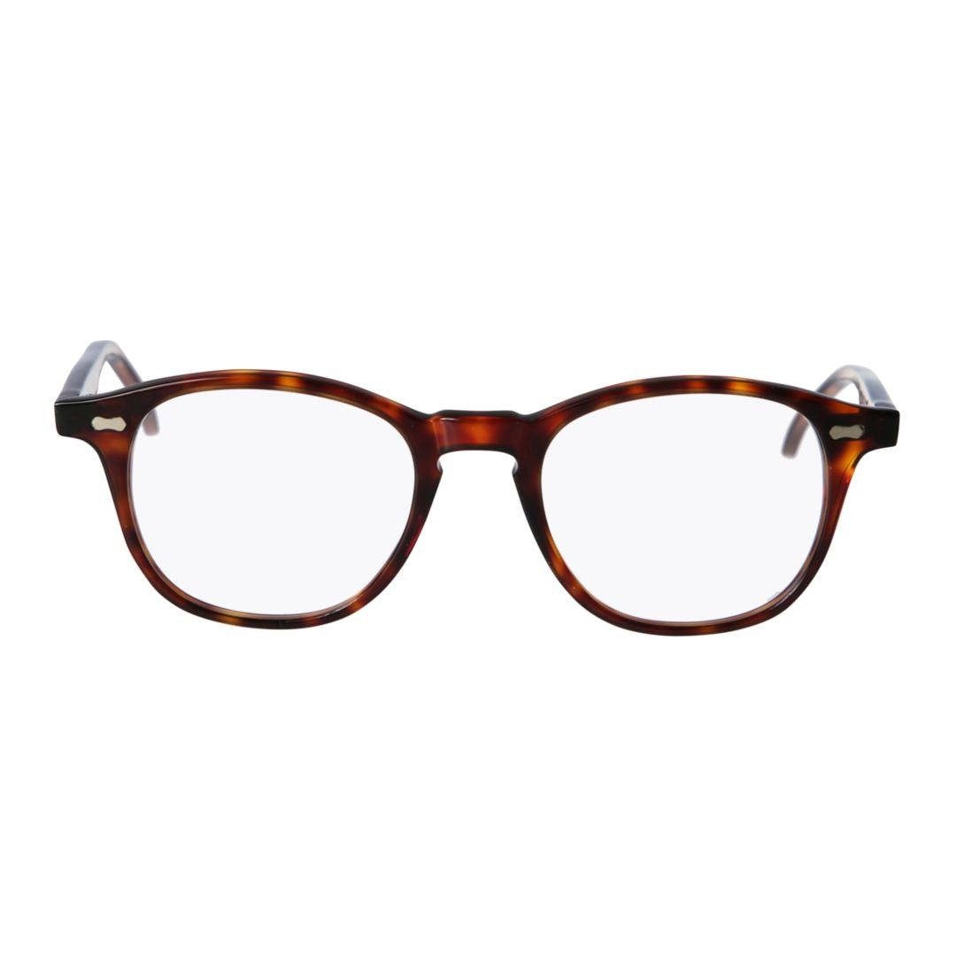 Kador Pepper Classic Round Tortoiseshell Sunglasses With Metallic Accents