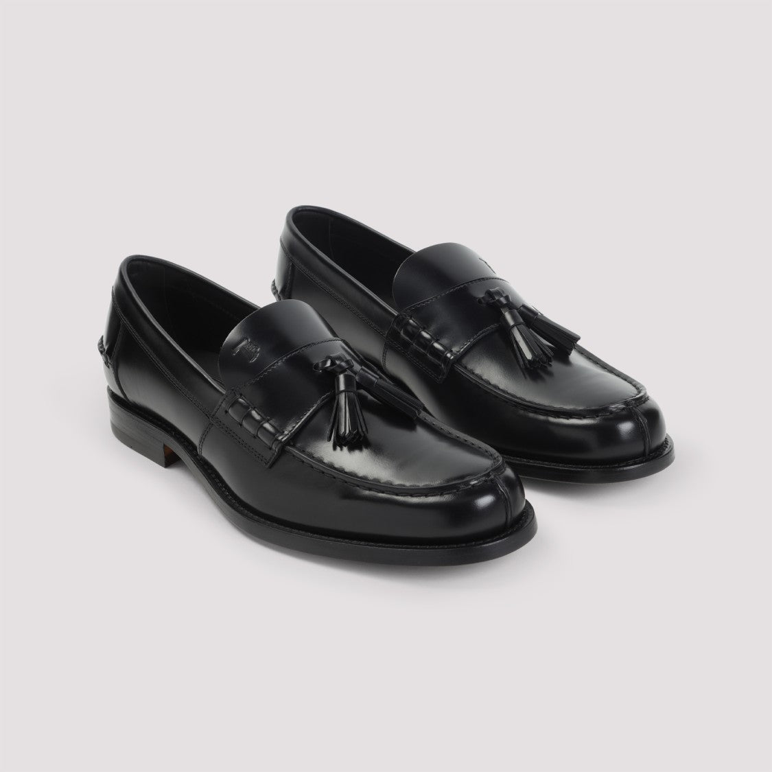 Tod's Nappa Leather Loafers With Decorative Tassel Design