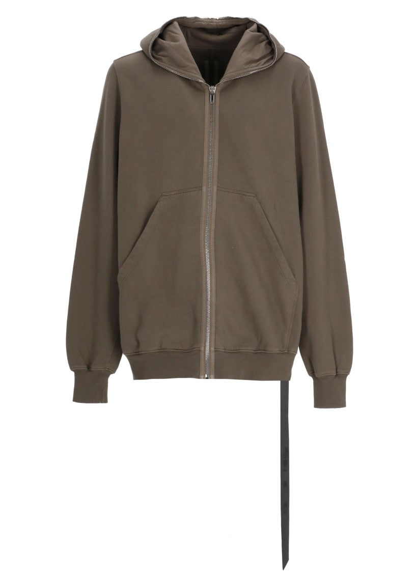 Drkshdw By Rick Owens Brown Jumbo Gimp Zip Hoodie