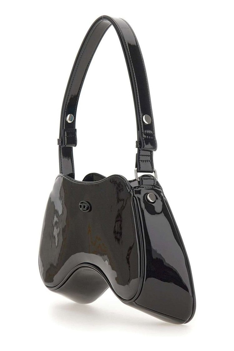 Diesel Structured Black Bag With Minimalist Design