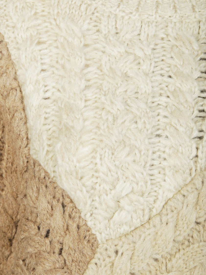 Isabel Marant Étoile Fuzzy Knit Pullover With Round Neckline And Relaxed Fit