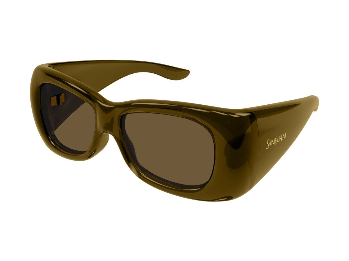 Saint Laurent Sl 901 Howl Glossy Oversized Square Sunglasses