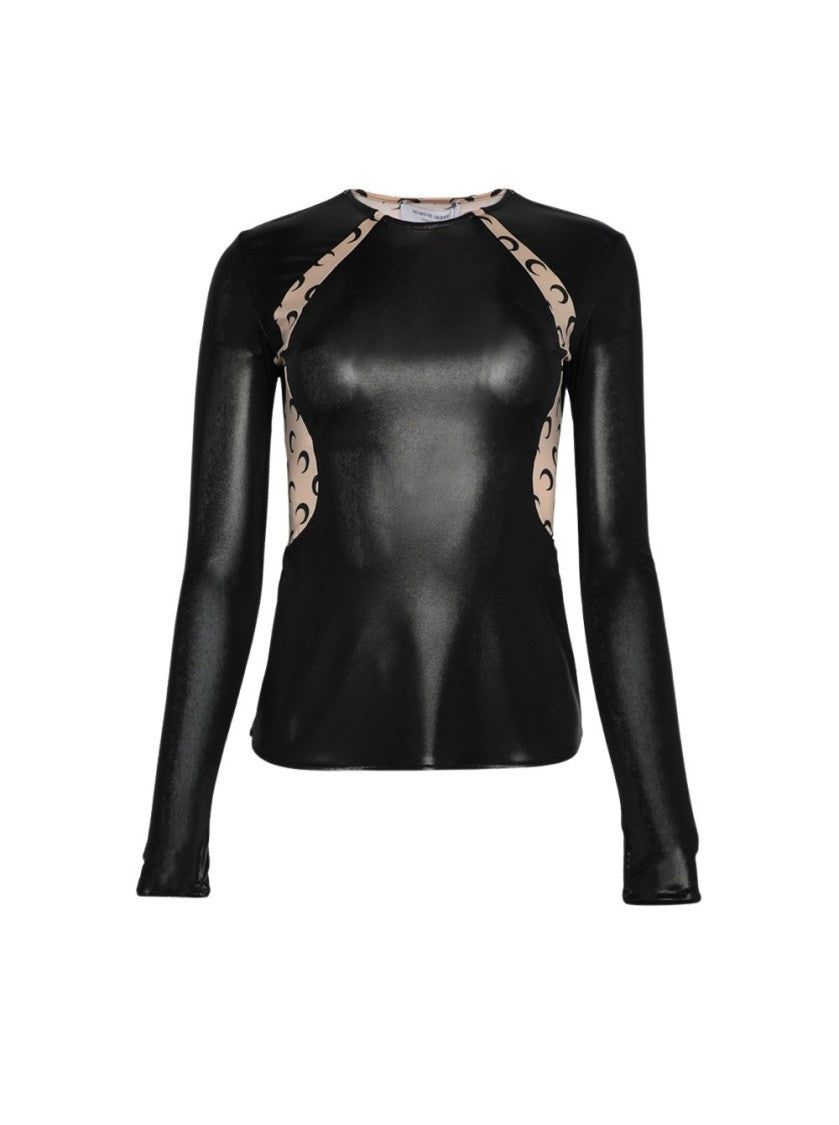 Marine Serre Regenerated Long Sleeve Top