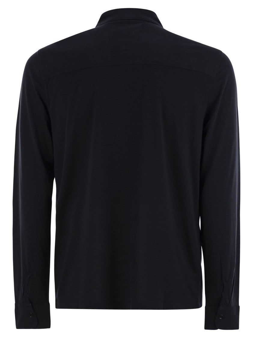 Majestic Long-Sleeved Lyocell And Cotton Shirt