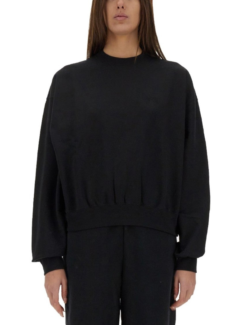Y-3 Relaxed Fit Cotton Sweatshirt With Subtle Logo