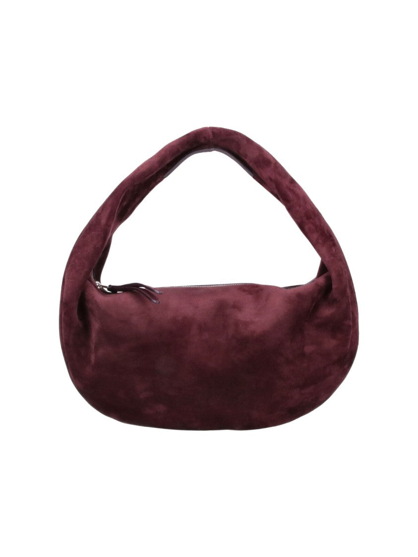 Khaite Burgundy Olivia Leather Hobo Bag