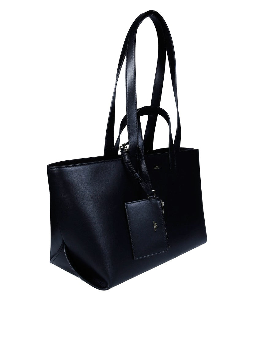 A.P.C. Le Drummer Cowhide Leather Tote Bag