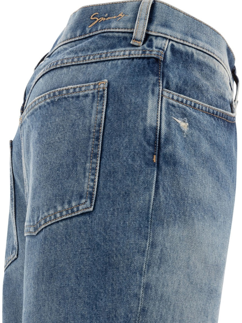 Givenchy Straight-Leg Jeans With Embroidered Details