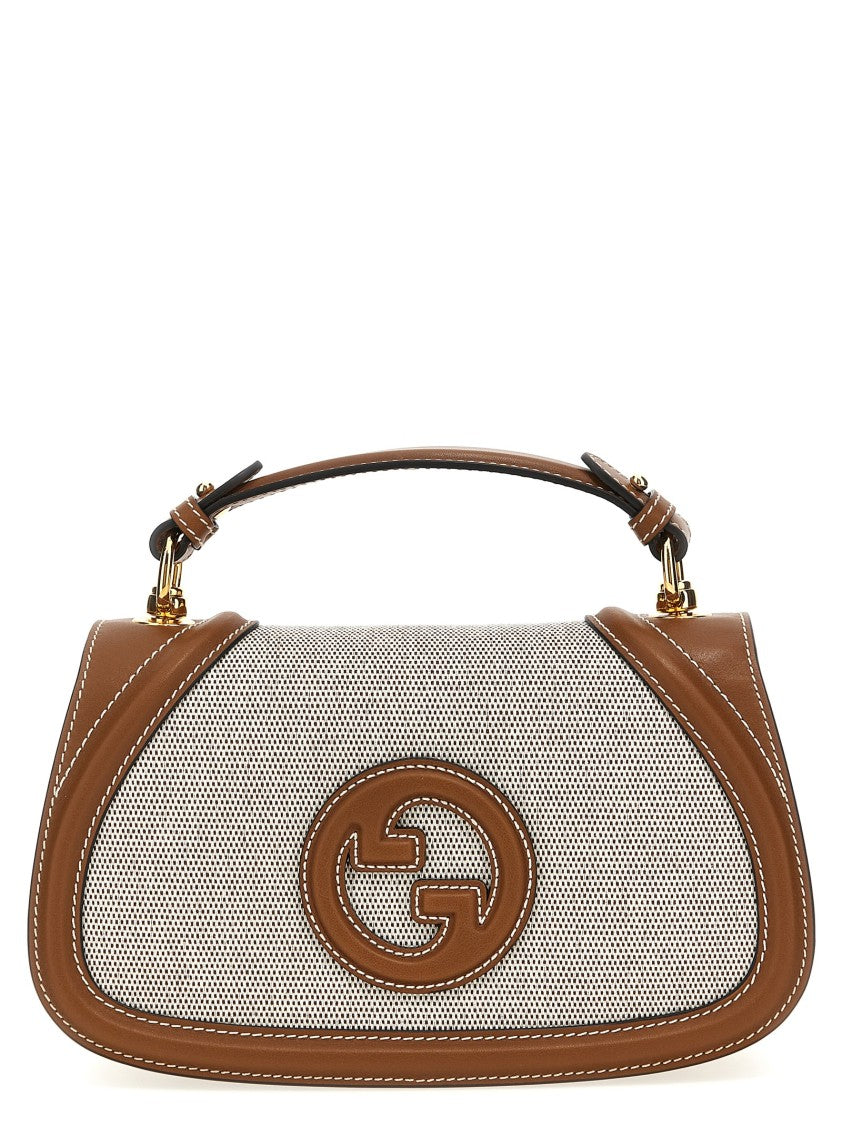 Gucci Medium Handbag With Maxi Incrocio Gg Logo